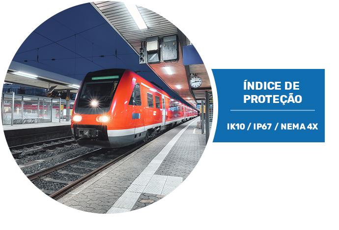 IK10, IP68 e Nema 4X